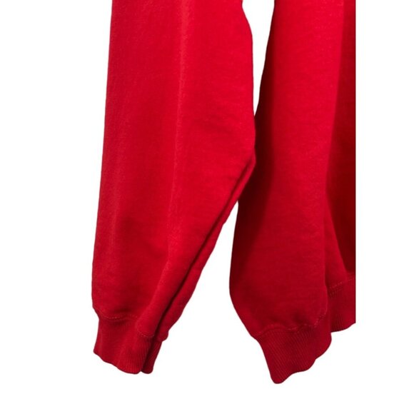 C-17 America Delivers Vintage Gildan Red Crewneck Fleece Sweatshirt Mens Size XL - Picture 5 of 10